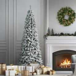 7.5 ft. Acacia Medium Flocked Tree Medium|Unlit