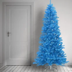 Sale 7.5 ft. Colored Trees Blue Tree Full|Unlit
