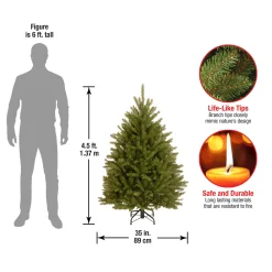 Clearance 4.5 ft. Dunhill Fir Tree Full|Unlit