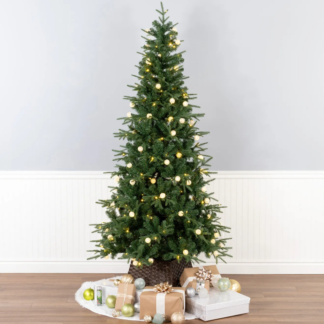 Outlet 6 ft. Duxbury Slim Tree with Dual Color LED Lights Slim|6 To 6.5 Feet