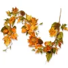 6 ft. Fall Garland with Sunflowers, Pinecones, Berry Clusters, Maple Leaves Garlands