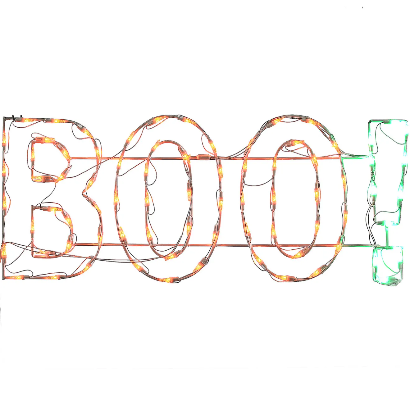 Hot 3 ft. Halloween BOO Lighted Sign Decoration with LED Lights Sign Decorations