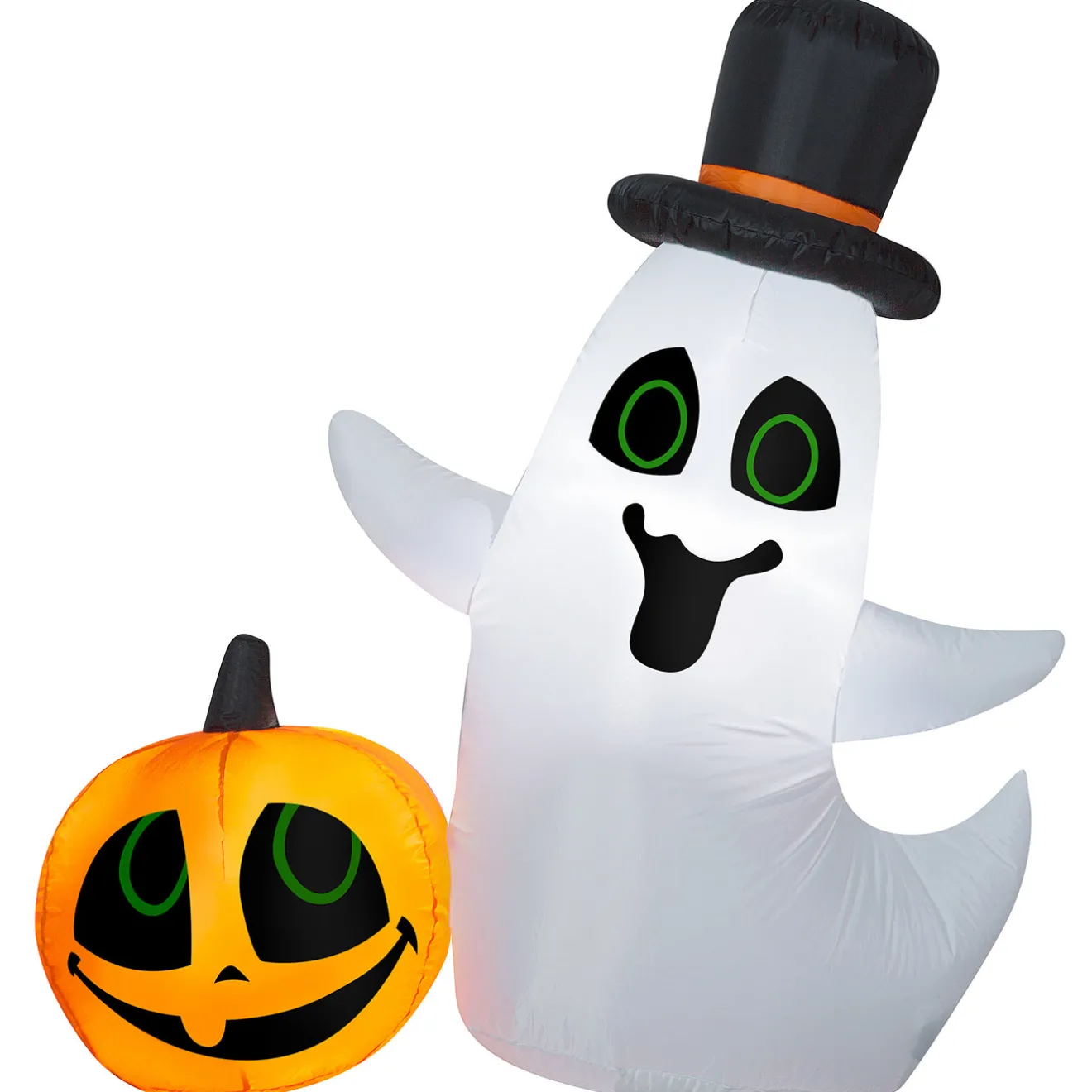 Sale 4 ft. Halloween Ghost with Pumpkin Small Scene Inflatable Decoration Inflatable Decorations