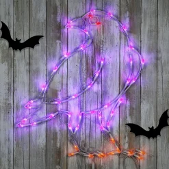 Online 2 ft. Halloween Raven Lighted Sign Decoration with LED Lights Sign Decorations