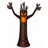 Hot 4 ft. Halloween Spooky Tree Outdoor Lawn Decoration with LED Lights Outdoor Decorations