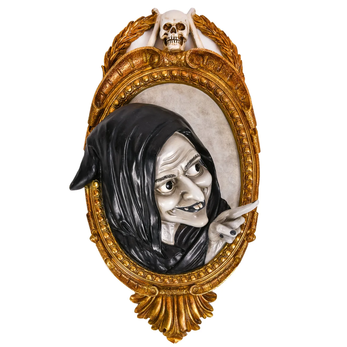 Sale 2 ft. Halloween Witch in Mirror Wall Hanging Decoration Indoor Decorations