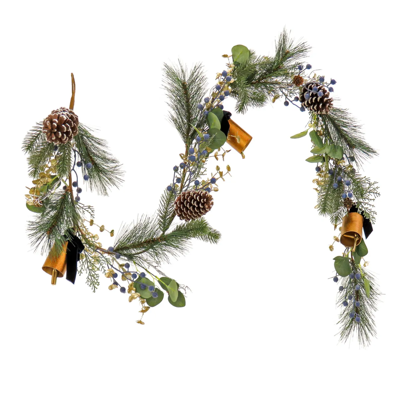 New 6 ft. HGTV Home Collection Swiss Chic Garland Unlit Christmas Garlands|3-6 Feet Christmas Garlands
