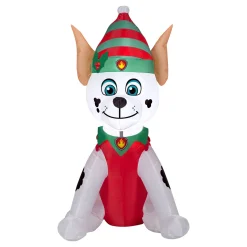 Hot 3.5 ft. Inflatable Elf Paw Patrol Marshall Dalmatian with LED Lights Inflatable Decorations
