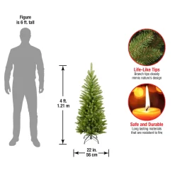 Discount 4 ft. Kingswood Fir Pencil Tree Pencil Slim|Unlit