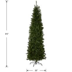 New 9 ft. Kingswood Fir Pencil Tree Pencil Slim|Unlit