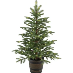 New 4 ft. Norwegian Spruce Entrance Tree with Clear Lights Entrance|Pre-Lit