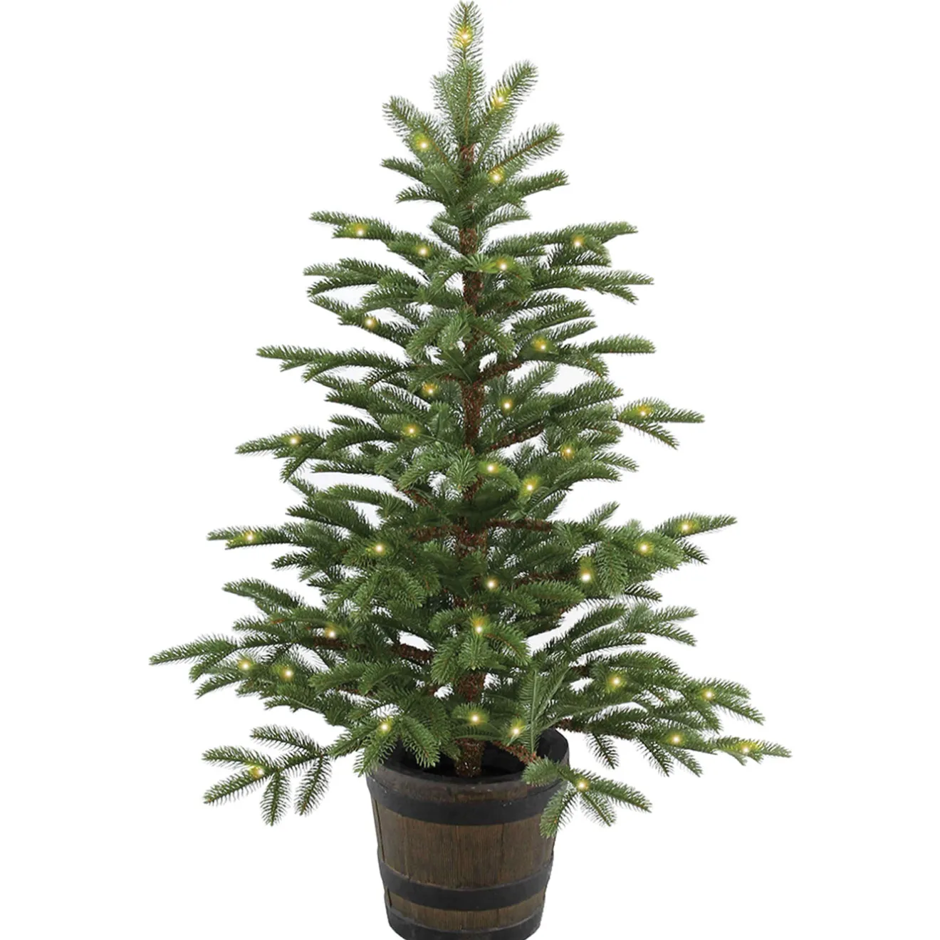 New 4 ft. Norwegian Spruce Entrance Tree with Clear Lights Entrance|Pre-Lit