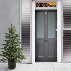 New 4 ft. Norwegian Spruce Entrance Tree with Clear Lights Entrance|Pre-Lit