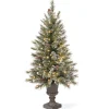 Hot 4 ft. Pre-Lit Aberdeen Blue Spruce Tree with Twinkly LED Lights Slim|Pre-Lit