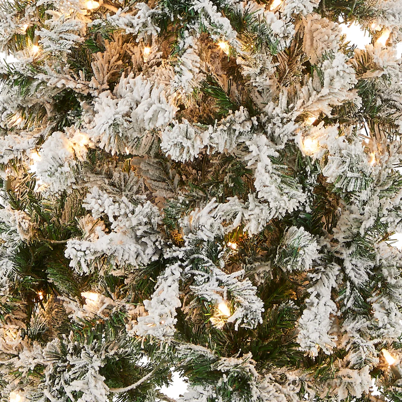 Best 6 ft. Pre-Lit Acacia Medium Flocked Tree with Clear Lights Medium|Pre-Lit
