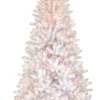 New 6.5 ft. Pre-Lit Asbury White Fir Slim Tree Slim|Pre-Lit