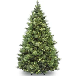 Online 7 ft. Pre-Lit Carolina Pine Tree with Clear Lights Full|Pre-Lit