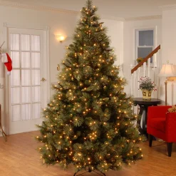 New 7.5 ft. Pre-Lit Carolina Pine Tree with 750 Clear Lights Full|Pre-Lit