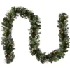 Outlet 9 ft. Pre-Lit Carolina Pine Garland with Clear Lights Pre-Lit Christmas Garlands|7-10 Feet Christmas Garlands