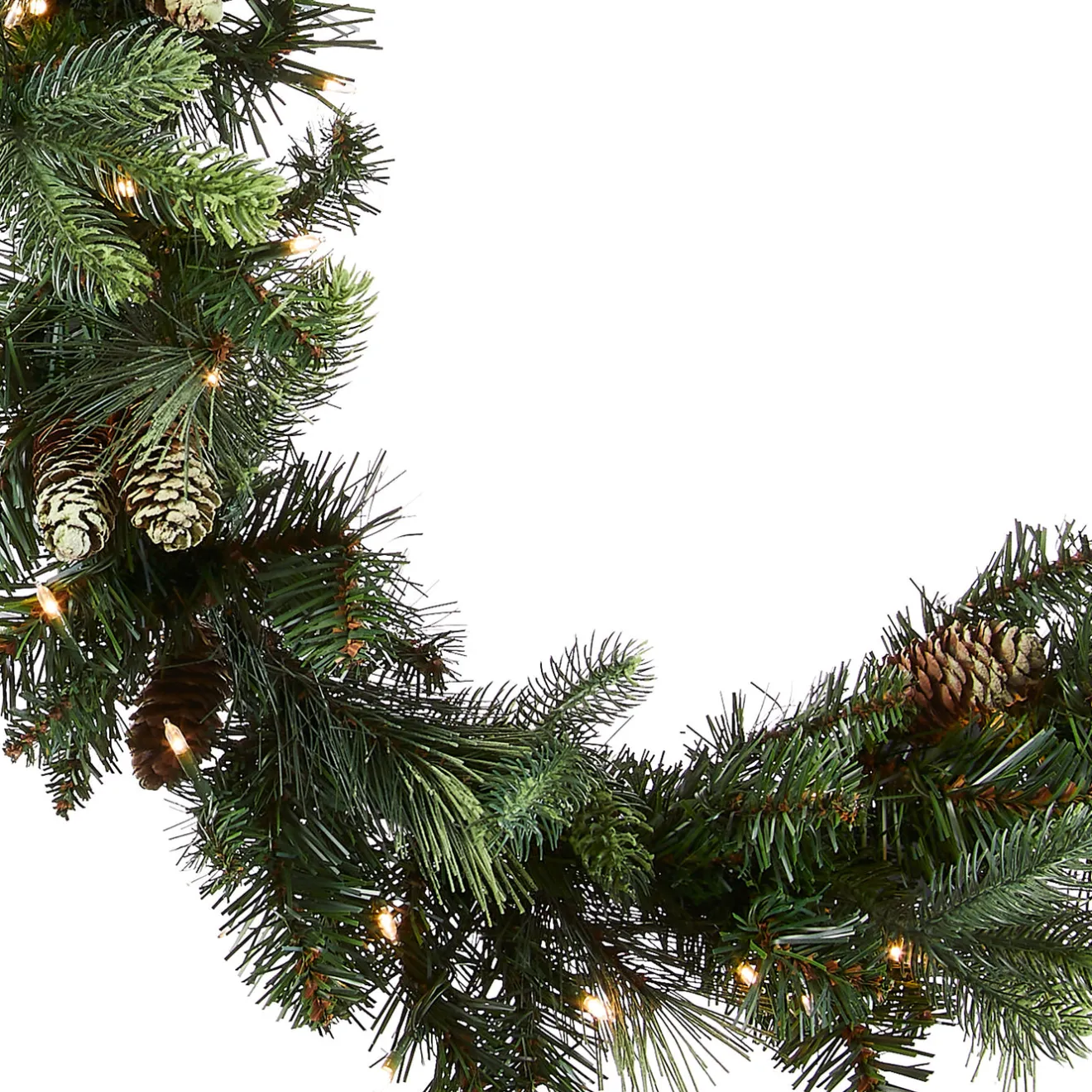 Outlet 9 ft. Pre-Lit Carolina Pine Garland with Clear Lights Pre-Lit Christmas Garlands|7-10 Feet Christmas Garlands