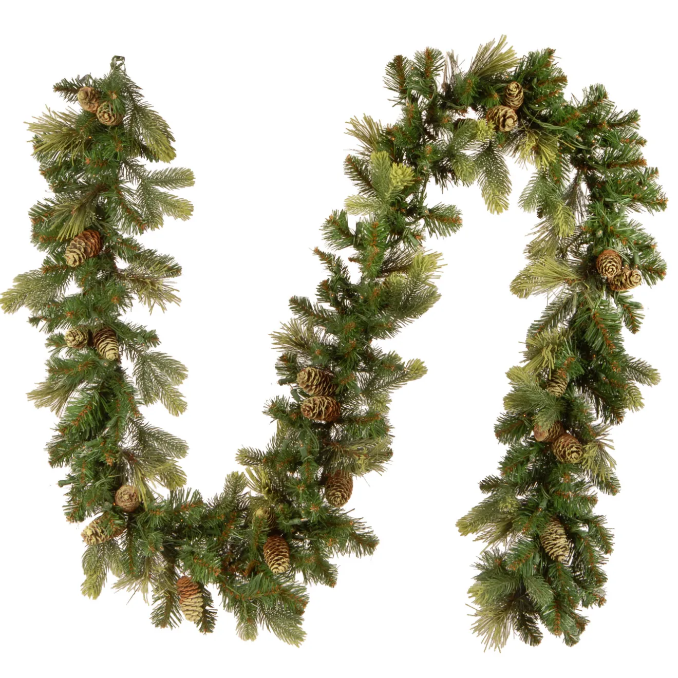 Outlet 9 ft. Pre-Lit Carolina Pine Garland with Clear Lights Pre-Lit Christmas Garlands|7-10 Feet Christmas Garlands