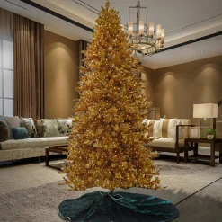 Hot 10 ft. Pre-Lit Christmas True Gold Tree Pre-Lit|Full