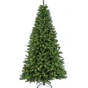 Discount 7.5 ft. Pre-Lit Crater Spruce Tree with LED Lights Full|Pre-Lit