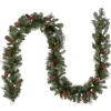 Hot 9 ft. Pre-Lit Crestwood Spruce Garland with LED Lights Pre-Lit Christmas Garlands|7-10 Feet Christmas Garlands