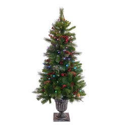 New 4 ft. Pre-Lit Crestwood Spruce Tree with Twinkly LED Lights Slim|Pre-Lit