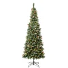 Online 7.5 ft. Pre-Lit Cullen Slim Tree with Warm White LED Lights Slim|Pre-Lit