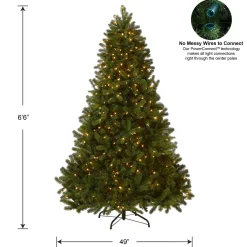 Outlet 6.5 ft. Pre-Lit Downswept Douglas Fir Tree with Dual Color LED Lights Full|Pre-Lit