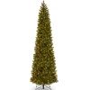 New 12 ft. Pre-Lit Downswept Douglas Fir Pencil Slim Tree with Dual Color LED Lights Pencil Slim|Pre-Lit