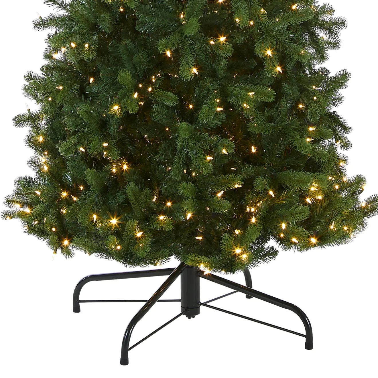 New 12 ft. Pre-Lit Downswept Douglas Fir Pencil Slim Tree with Dual Color LED Lights Pencil Slim|Pre-Lit