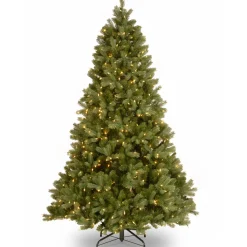 Best 6.5 ft. Pre-Lit Downswept Douglas Fir Tree with Clear Lights Full|Pre-Lit