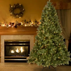 Best 6.5 ft. Pre-Lit Downswept Douglas Fir Tree with Clear Lights Full|Pre-Lit