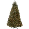 Online 7.5 ft. Pre-Lit Dunhill Fir Blue Tree with Clear Lights Full|Pre-Lit