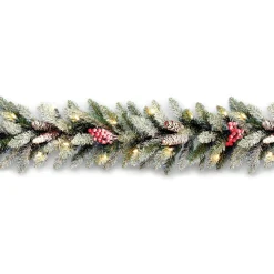 Outlet 9 ft. Pre-Lit Dunhill Fir Garland with Clear Lights Pre-Lit Christmas Garlands|7-10 Feet Christmas Garlands