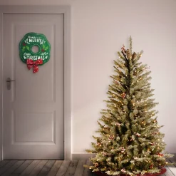 Outlet 4.5 ft. Pre-Lit Dunhill Fir Slim Tree with Clear Lights Pre-Lit|Slim