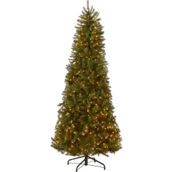 Hot 6.5 ft. Pre-Lit Dunhill Fir Slim Tree with Clear Lights Slim|Pre-Lit