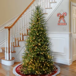 Hot 6.5 ft. Pre-Lit Dunhill Fir Slim Tree with Clear Lights Slim|Pre-Lit
