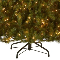 7.5 ft. Pre-Lit Dunhill Fir Tree with PowerConnect Clear Lights Full|Pre-Lit