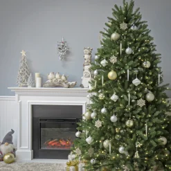 Best 7 ft. Pre-Lit Dunhill Fir Tree with Clear Lights Full|Pre-Lit
