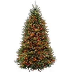 Best 7.5 ft. Pre-Lit Dunhill Fir Tree with Dual Color LED Lights Full|Pre-Lit