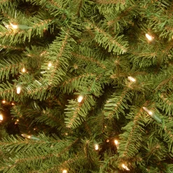 Discount 7.5 ft. Pre-Lit Dunhill Fir Tree with White Lights Pre-Lit|Full