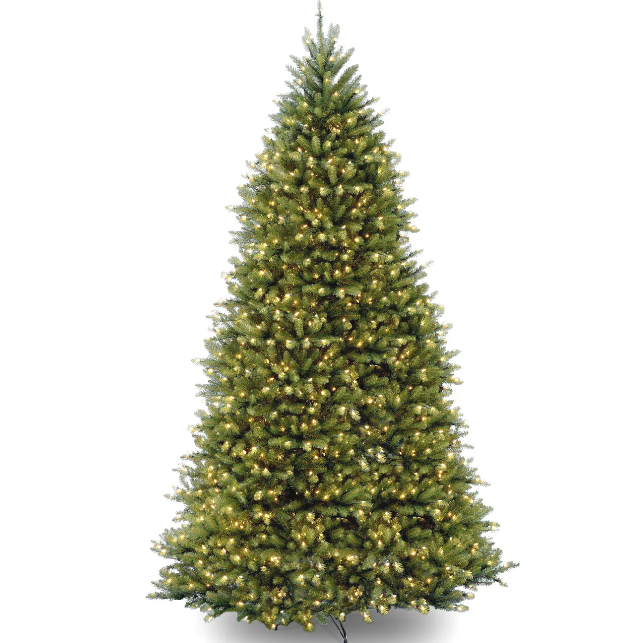 Sale 12 ft. Pre-Lit Dunhill Fir Tree with PowerConnect Dual Color LED Lights Full|10 To 11.5 Feet