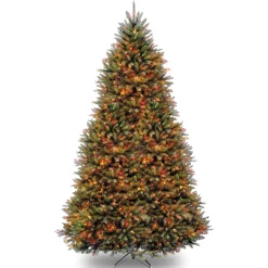 Sale 12 ft. Pre-Lit Dunhill Fir Tree with PowerConnect Dual Color LED Lights Full|10 To 11.5 Feet