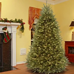 Best 6.5 ft. Pre-Lit Dunhill Fir Tree with PowerConnect Clear Lights Full|Pre-Lit
