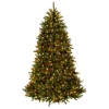 7.5 ft. Pre-Lit Dunhill Fir Tree with Multicolor, Clear Spectrum Lights Full|7 To 7.5 Feet