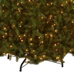 Outlet 10 ft. Pre-Lit Dunhill Fir Tree with Clear Lights Full|Pre-Lit