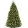 Discount 9 ft. Pre-Lit Dunhill Fir Tree with PowerConnect Dual Color LED Lights Full|Pre-Lit